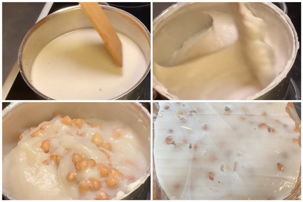 Bí quyết khuấy bột liên tục để có cách nấu bánh đúc lạc thành công