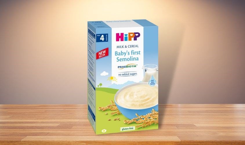 Bột ăn dặm khởi đầu HiPP sữa, ngũ cốc hộp 250g (từ 4 tháng)