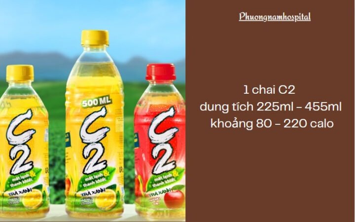 C2 và lượng calo trung bình trong các loại