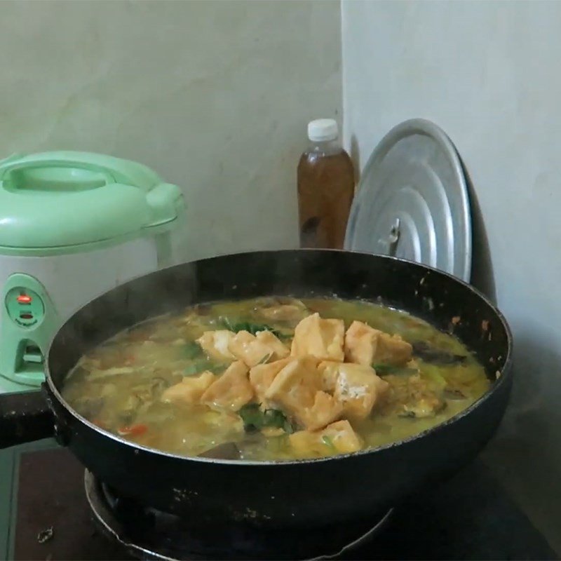 Cá om chuối đậu đã hoàn thành, thơm lừng và hấp dẫn