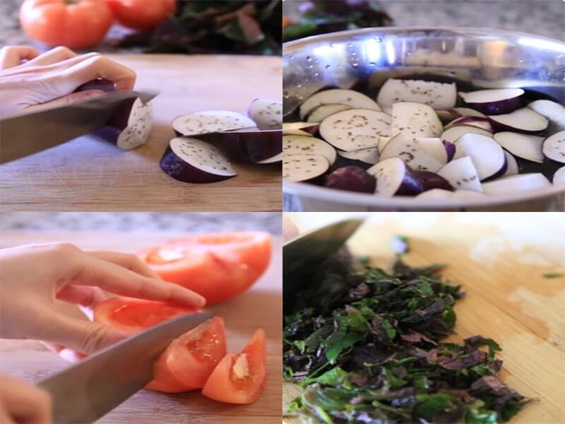 Cà xanh thái miếng cau ngâm muối