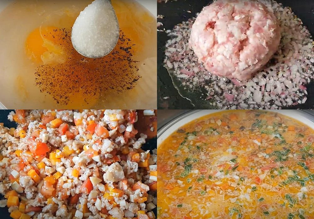 Các bước làm trứng hấp thịt băm đơn giản mà thơm ngon