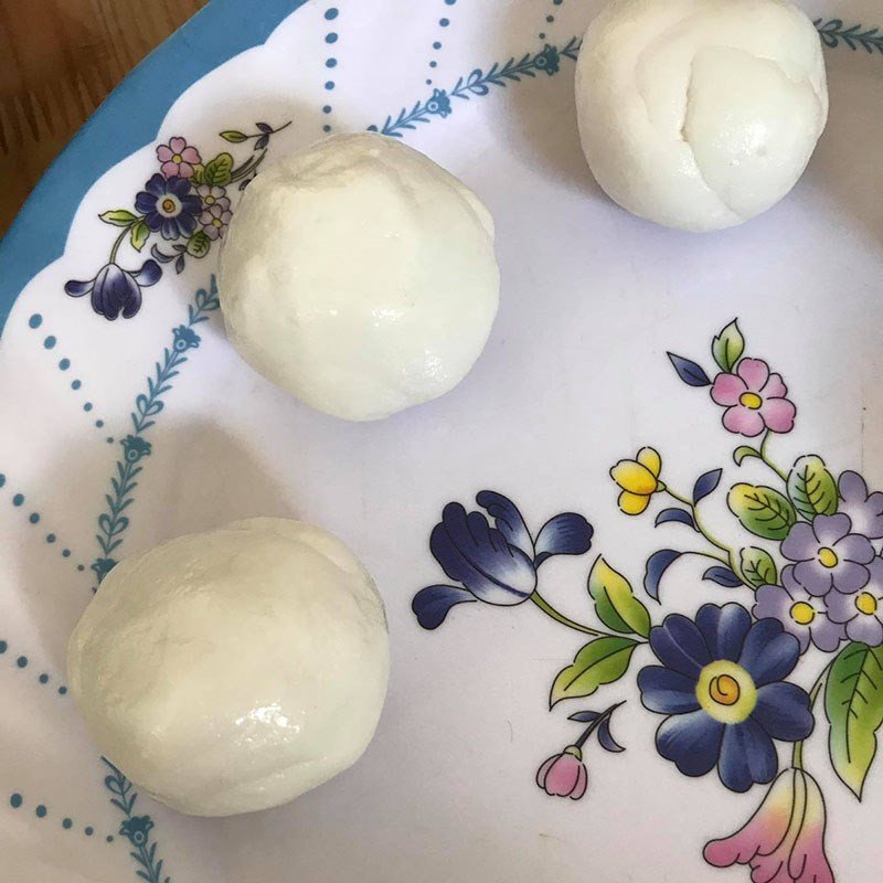 Các bước tạo hình há cảo sau khi đã nhồi nhân vào vỏ bánh