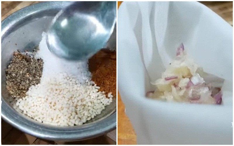 Các loại gia vị được pha trộn để ướp cho món thịt heo chiên giòn