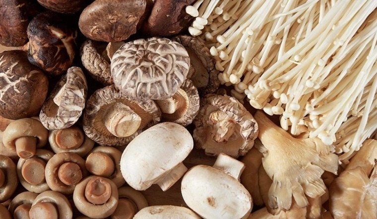 Các loại nấm và rau củ tươi ngon ăn kèm lẩu cua biển mồng tơi
