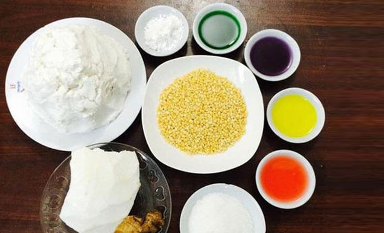 Các loại nước cốt rau củ tạo màu tự nhiên cho chè trôi nước ngũ sắc