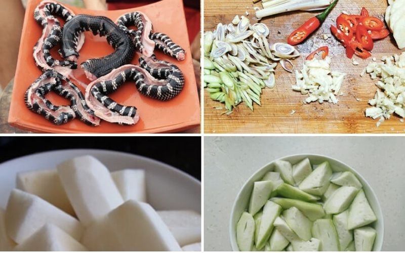 Các loại rau thơm và gia vị để hầm sả