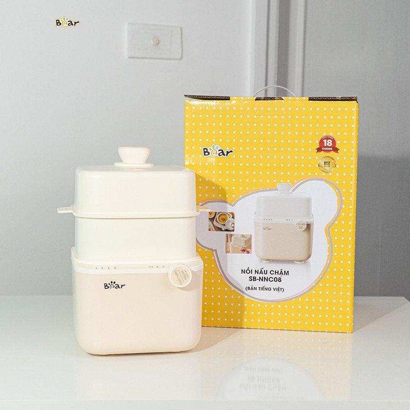 Các lưu ý quan trọng khi sử dụng nồi nấu cháo chậm Bear 0.8L