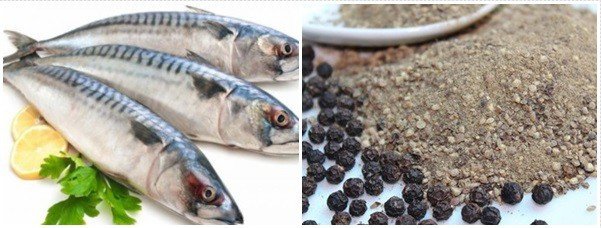 Các nguyên liệu cơ bản để làm món cá nục kho tiêu thơm nồng, hấp dẫn.