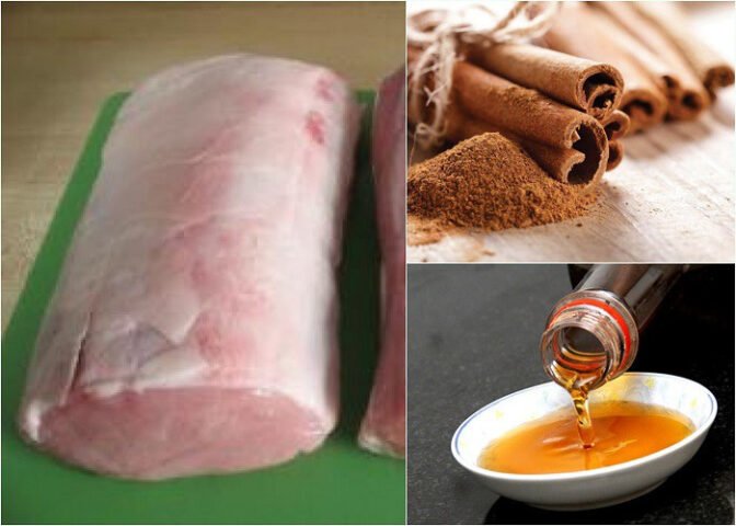 Các nguyên liệu cơ bản làm ruốc thịt lợn: thịt thăn, gia vị