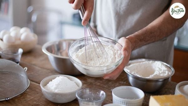 Các nguyên liệu để tự làm bánh bao tại nhà