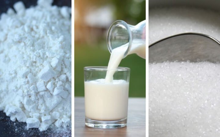 Các nguyên liệu đơn giản để làm bánh mochi không nhân tại nhà