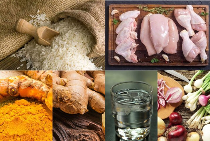 Các nguyên liệu tươi ngon cần chuẩn bị để nấu cơm gà bằng nồi cơm điện