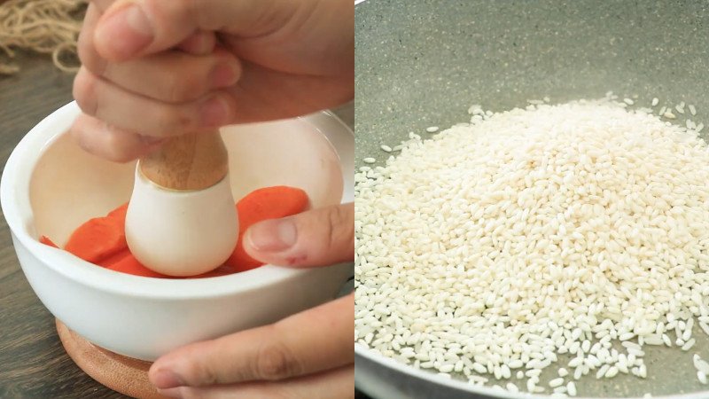 Các nguyên liệu tươi ngon chuẩn bị nấu cháo lươn Nghệ An