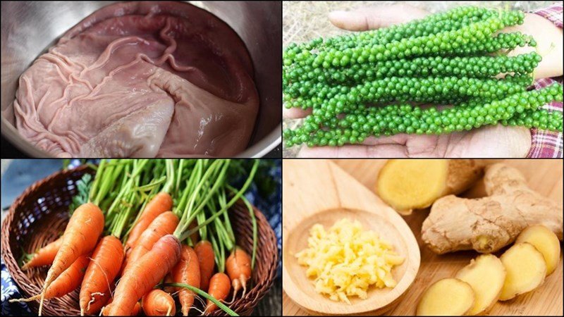 Các nguyên liệu tươi ngon được chuẩn bị cho món lẩu bao tử