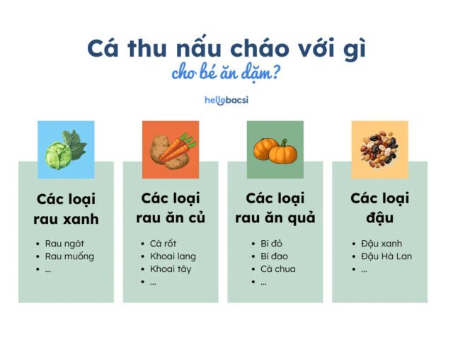 Các nguyên liệu tươi ngon giúp nấu cháo cá thu không tanh cho bé