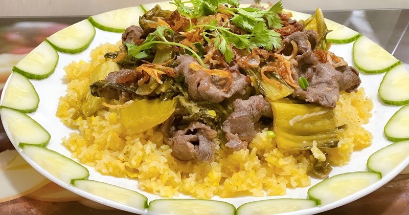 Các thành phần dinh dưỡng trong món cơm rang dưa bò