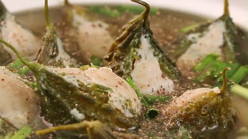 Cách làm canh mướp đắng rừng nhồi cá thác lác dai ngon