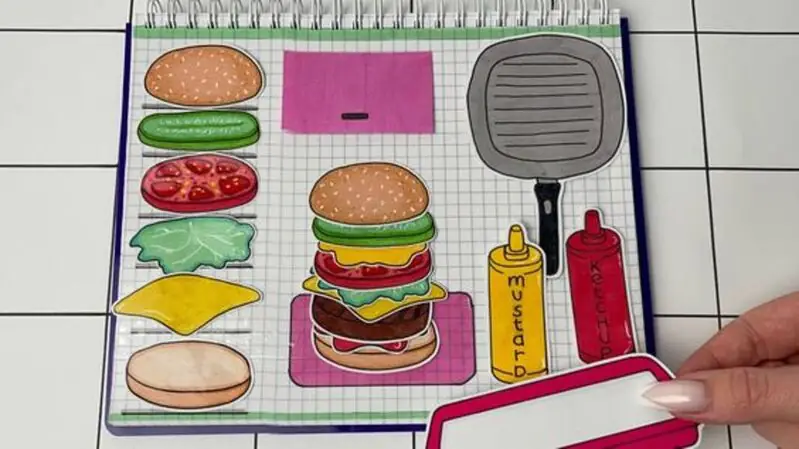 cách làm đồ chơi nấu ăn bằng giấy