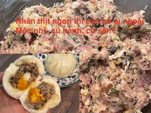 cách làm nhân bánh bao thịt với các nguyên liệu tươi ngon