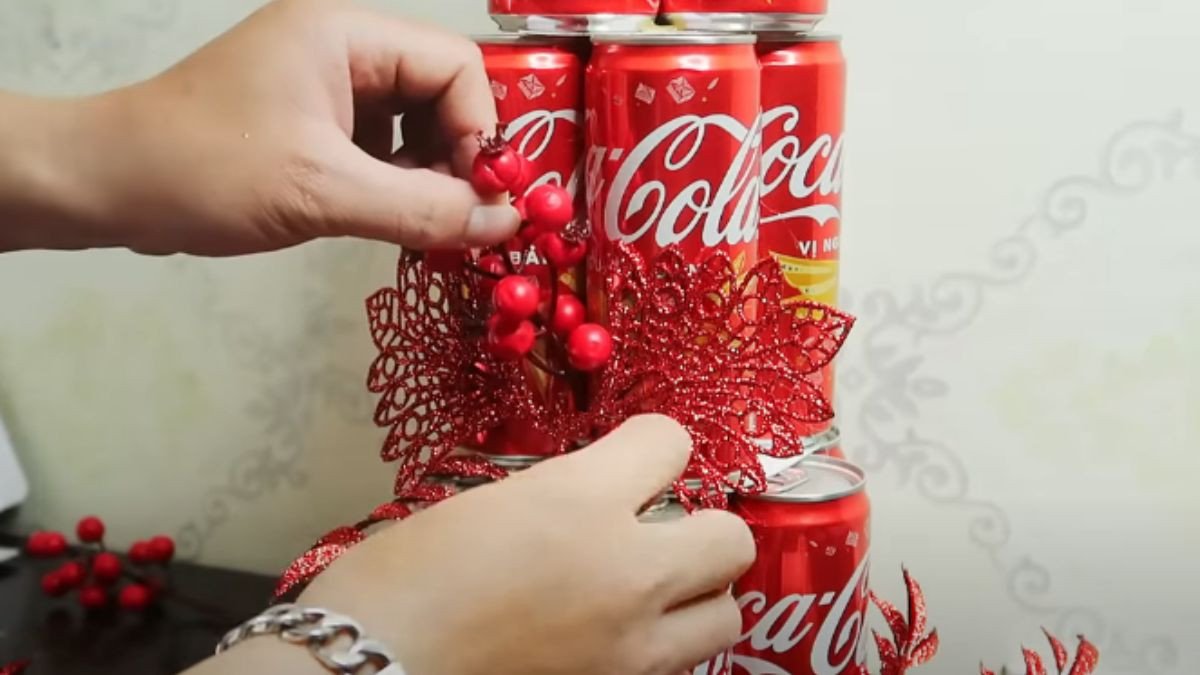 Cách làm tháp nước ngọt chưng Tết, bước 4