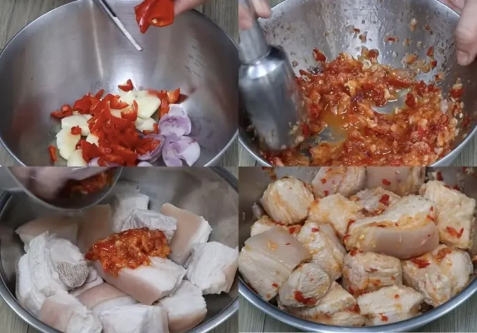 cách làm thịt kho rệu