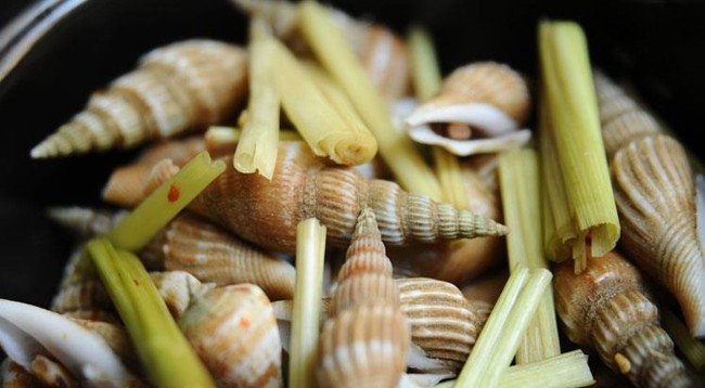 Cách luộc ốc nhảy bước 1: Cho gia vị vào nồi