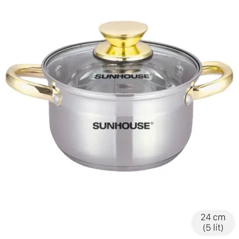 Nồi inox 5 đáy Sunhouse SHG24224