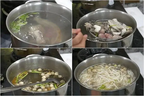 cách nấu bánh canh cá lóc rau đắng