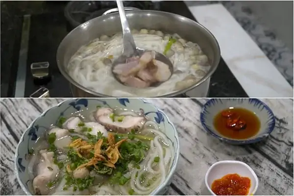 cách nấu bánh canh cá lóc rau đắng