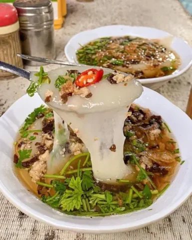cách nấu bánh đúc nóng