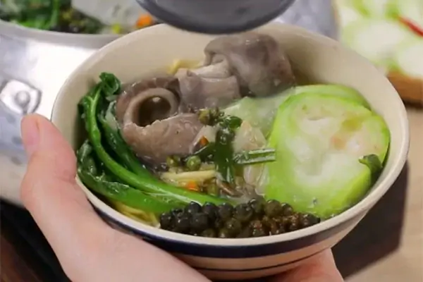 cách nấu bao tử hầm tiêu