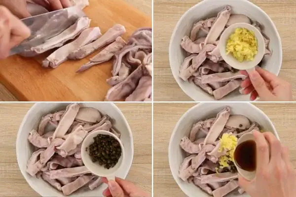 cách nấu bao tử hầm tiêu