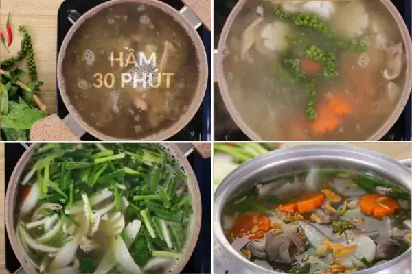 cách nấu bao tử hầm tiêu