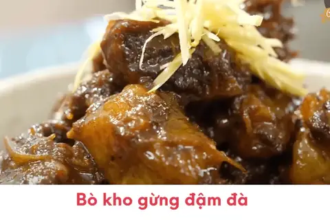 3.2. Nấu bò kho gừng 3.2. Nấu bò kho gừng