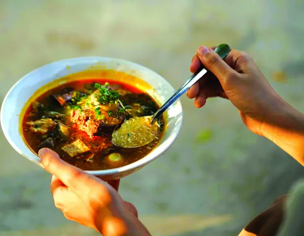 Chiều mưa, nhớ xúp bột báng Tam Kỳ