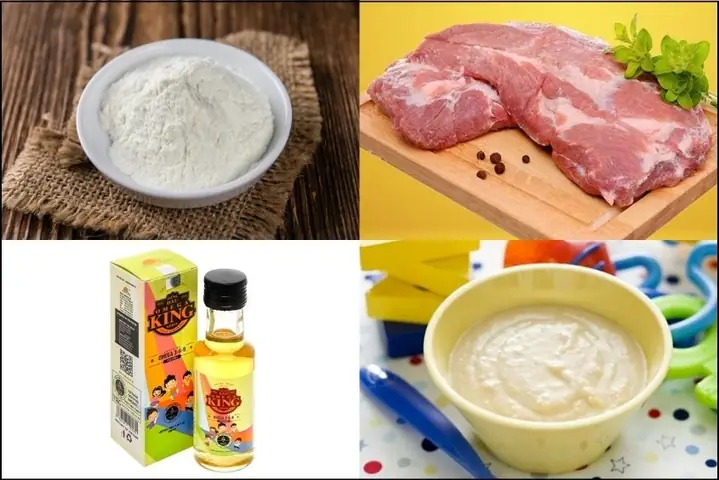 Hướng dẫn chi tiết cách nấu bột thịt lợn rau mồng tơi cho bé