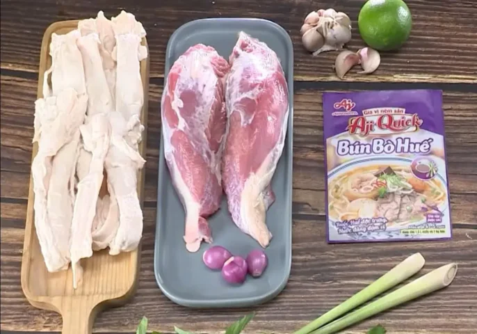 cách nấu bún bò gân