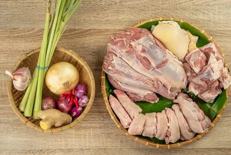 cách nấu bún bò giò heo