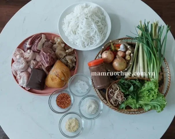 cách nấu bún bò huế của người huế