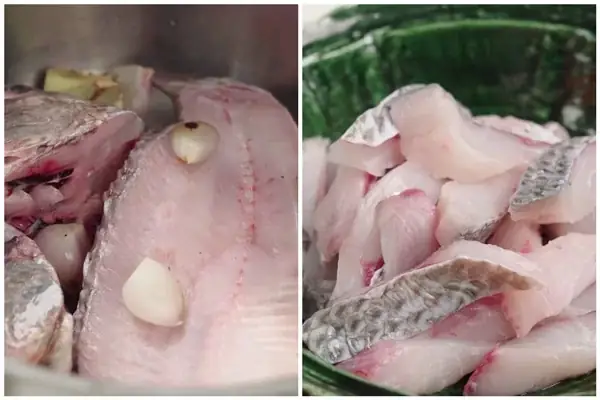 Cách 1: Sơ chế cá rô phi