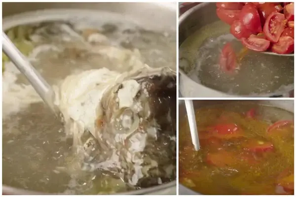 Bước 6: Nấu nước dùng ăn bún