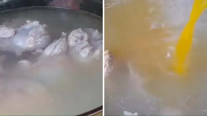 Bước 3: Nấu nước dùng bún cá lóc