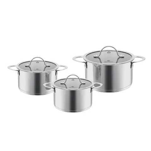 Bộ nồi Inox 304 Impact bonding EL-2480 Size 16, 20, 24cm