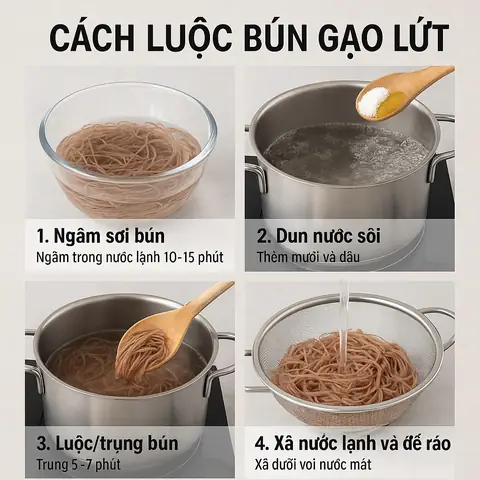 Cách Nấu Bún Gạo Lứt Ngon, Chuẩn Vị Và Đầy Dinh Dưỡng Tại Nhà