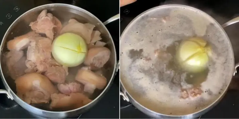 cách nấu bún măng giò heo