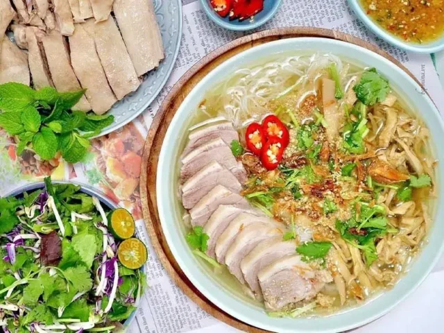 cách nấu bún măng vịt măng khô