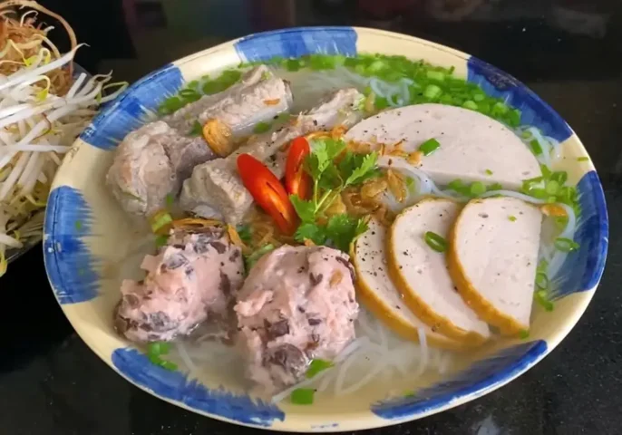 cách nấu bún mọc sườn