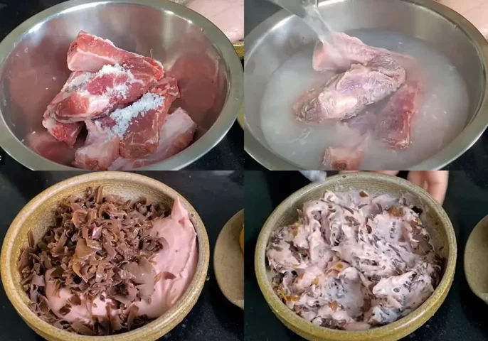 cách nấu bún mọc sườn