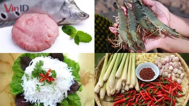 2. Nguyên liệu nấu bún quậy 2. Nguyên liệu nấu bún quậy